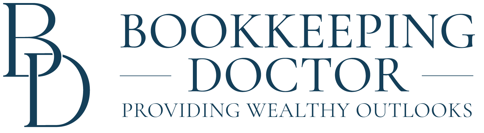 Bookkeeping Doctor Logo wide blue